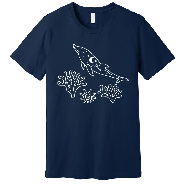 Cute Dolphin Funny Dolphin Lover Dolphin Art Premium T-Shirt