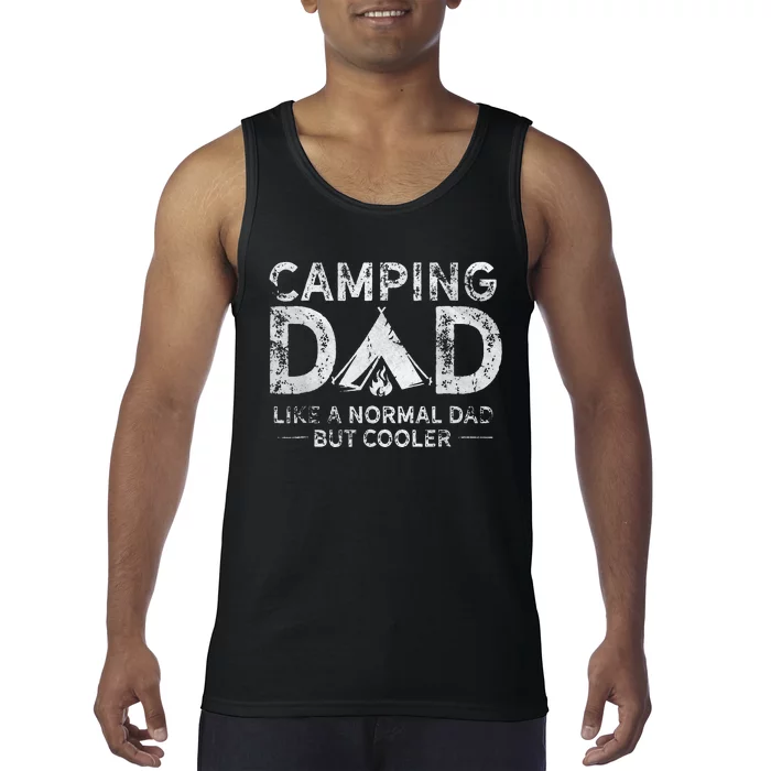 Camping Dad Funny Camper Fathers Day Camping Dad Tank Top