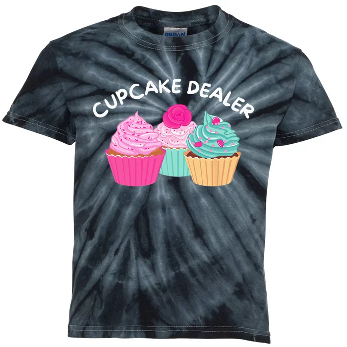 Cupcake Dealer Funny Cupcake Baker Pastry Baking Gift Kids Tie-Dye T-Shirt