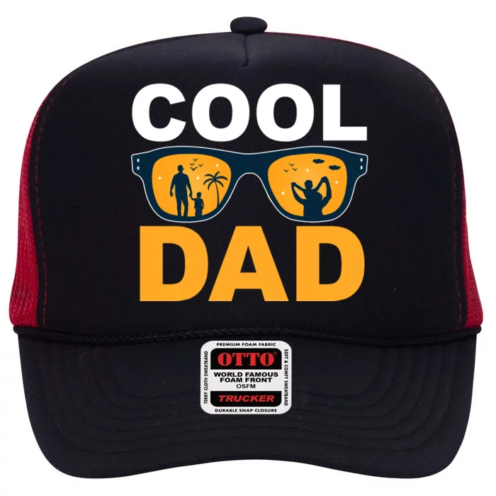 Cool Dad Fathers Day Special Gift High Crown Mesh Trucker Hat