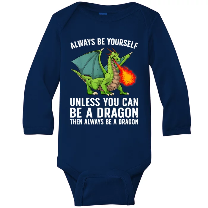 Cool Dragon For Men Women Mythical Dragon Lovers Baby Long Sleeve Bodysuit