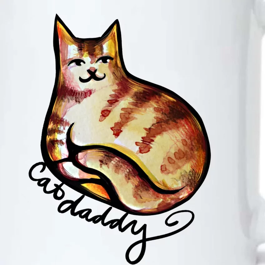 Cat Daddy Funny Cat Person Humor Gift Black Color Changing Mug