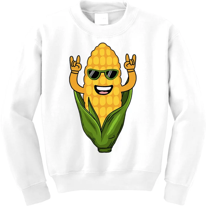 Corn Design For Women Sweet Corn On The Cob Lovers Kids Sweatshirt