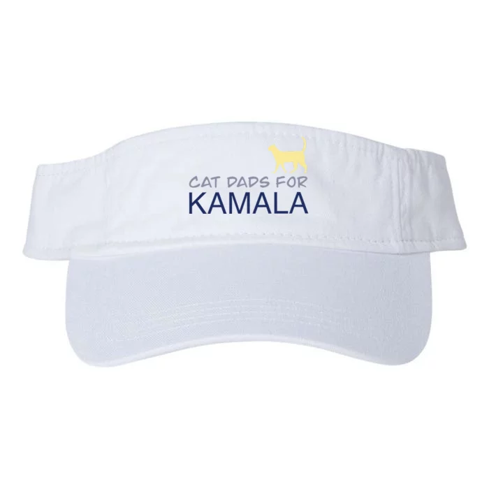 Cat Dads For Kamala Harris For President 2024 Valucap Bio-Washed Visor