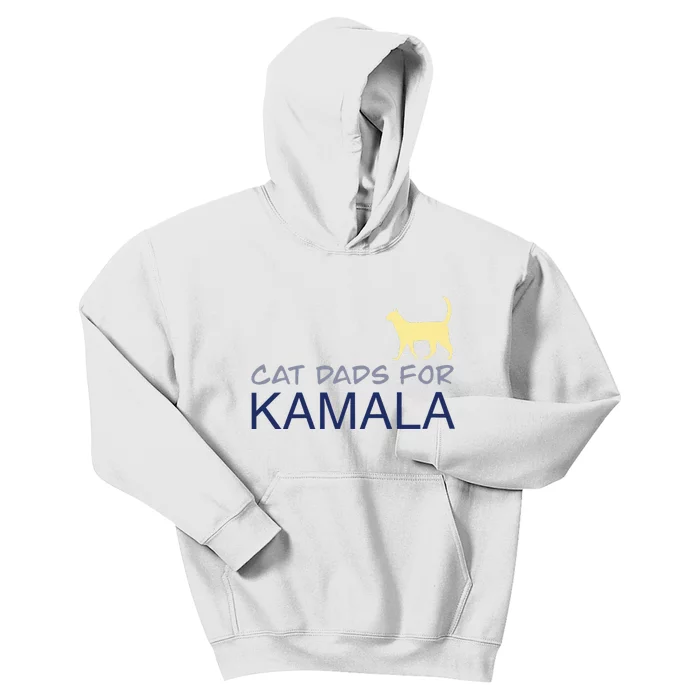 Cat Dads For Kamala Harris For President 2024 Kids Hoodie