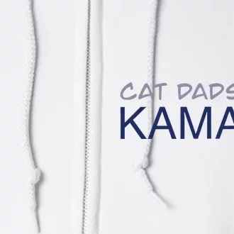 Cat Dads For Kamala Harris For President 2024 Full Zip Hoodie