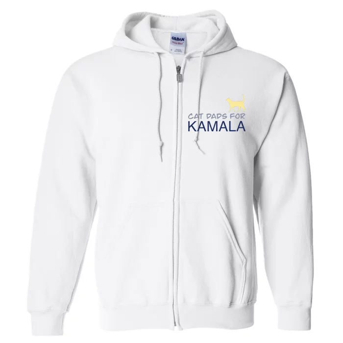 Cat Dads For Kamala Harris For President 2024 Full Zip Hoodie