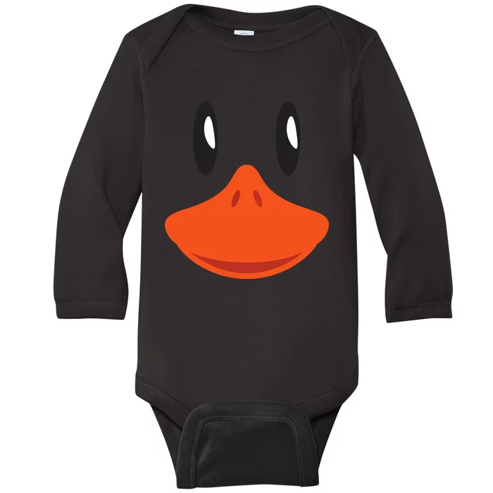 Cute Duck Face Awesome Halloween Costume Gift Baby Long Sleeve Bodysuit