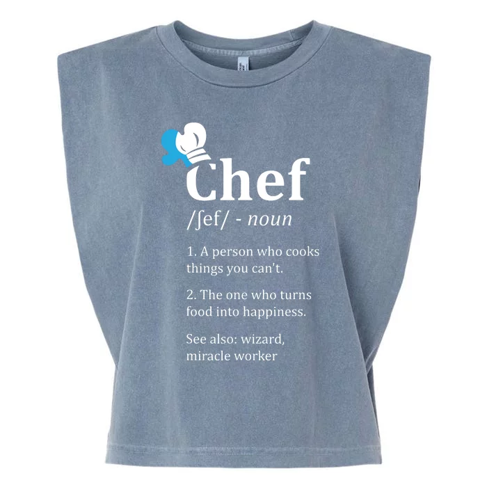 Chef Definition Funny Garment-Dyed Women's Muscle Tee