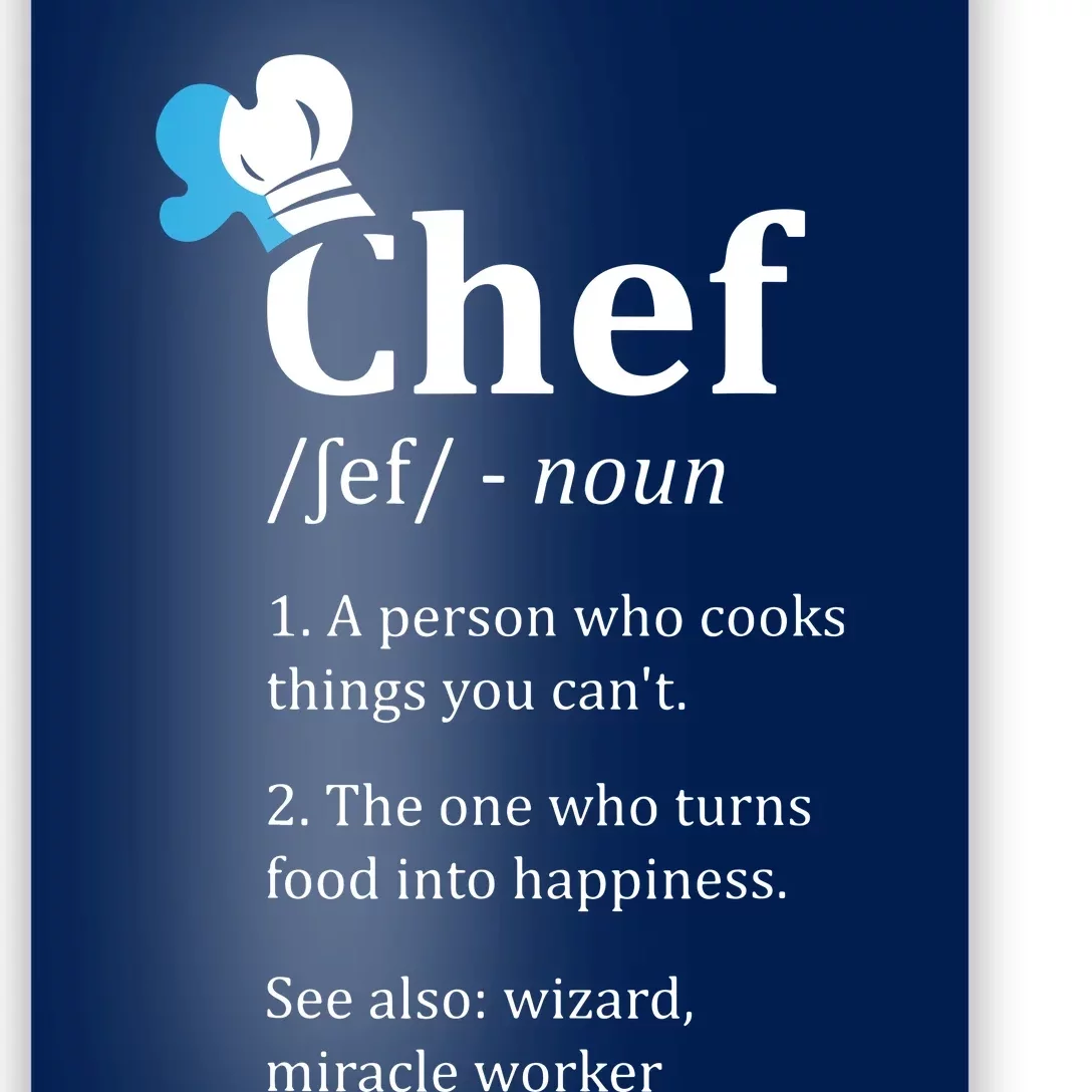 Chef Definition Funny Poster