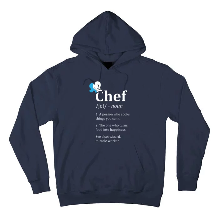 Chef Definition Funny Tall Hoodie