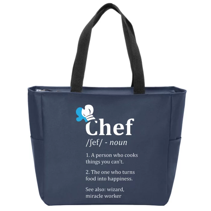 Chef Definition Funny Zip Tote Bag