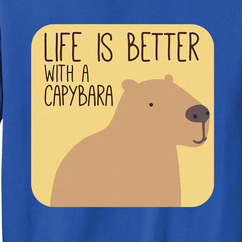 Capybara Design For Capibara Owner Cool Mammal Sweatshirt