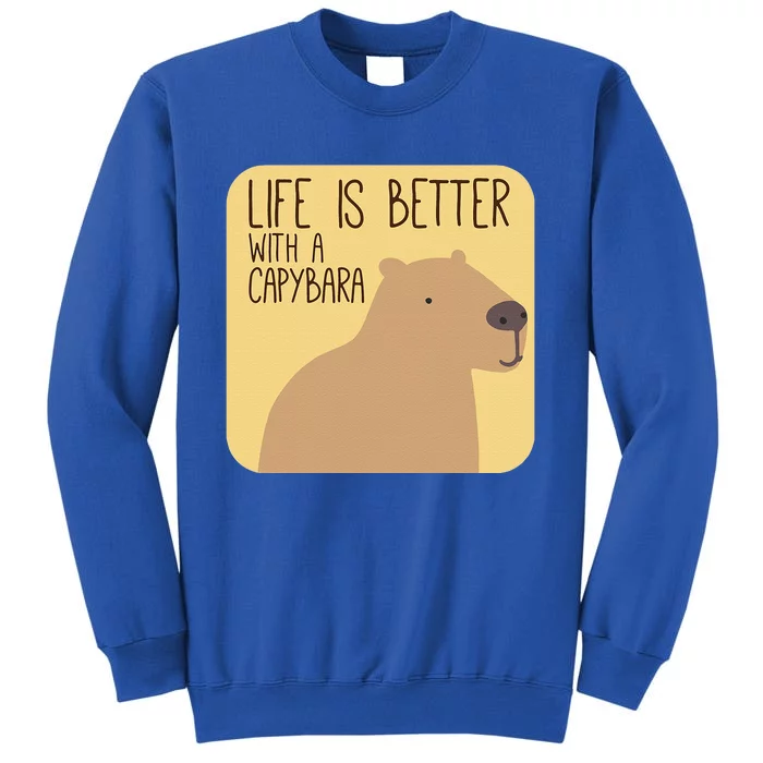 Capybara Design For Capibara Owner Cool Mammal Sweatshirt