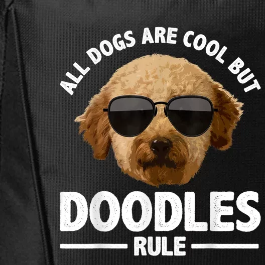 Cute Doodle For Men Women Golden Doodle Labradoodle Dog City Backpack