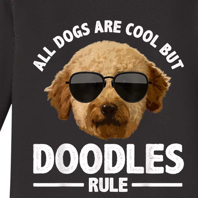 Cute Doodle For Men Women Golden Doodle Labradoodle Dog Baby Long Sleeve Bodysuit