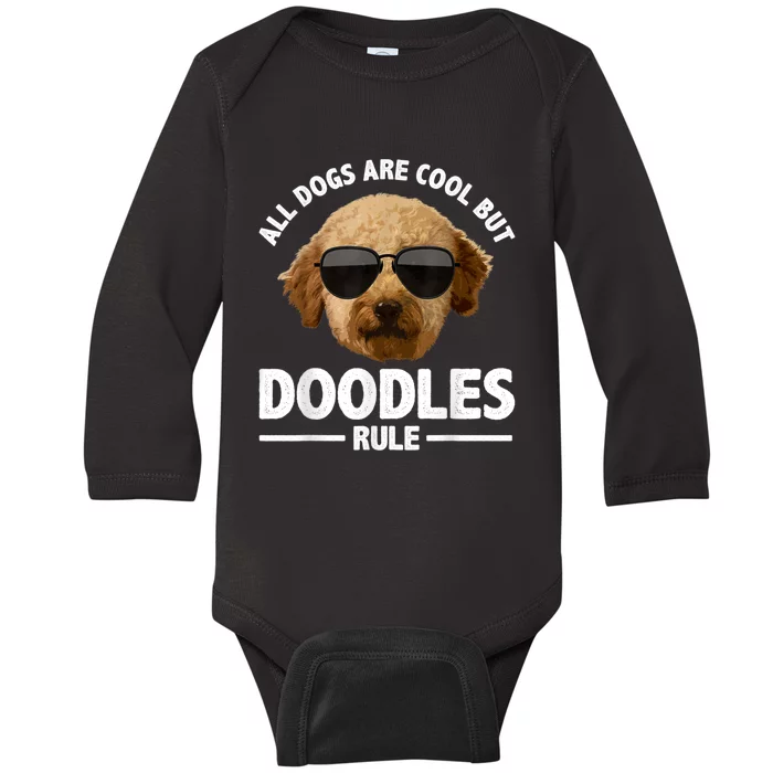 Cute Doodle For Men Women Golden Doodle Labradoodle Dog Baby Long Sleeve Bodysuit