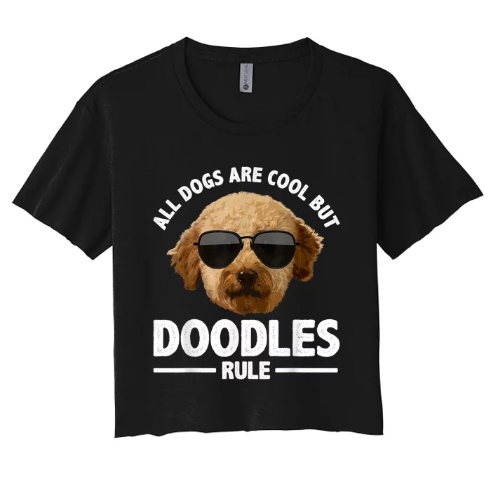 Cute Doodle For Men Women Golden Doodle Labradoodle Dog Women's Crop Top Tee