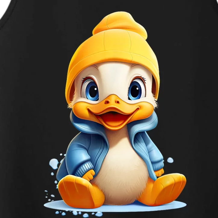 Cute Duckling Funny Duckling Lover Baby Duck Performance Tank