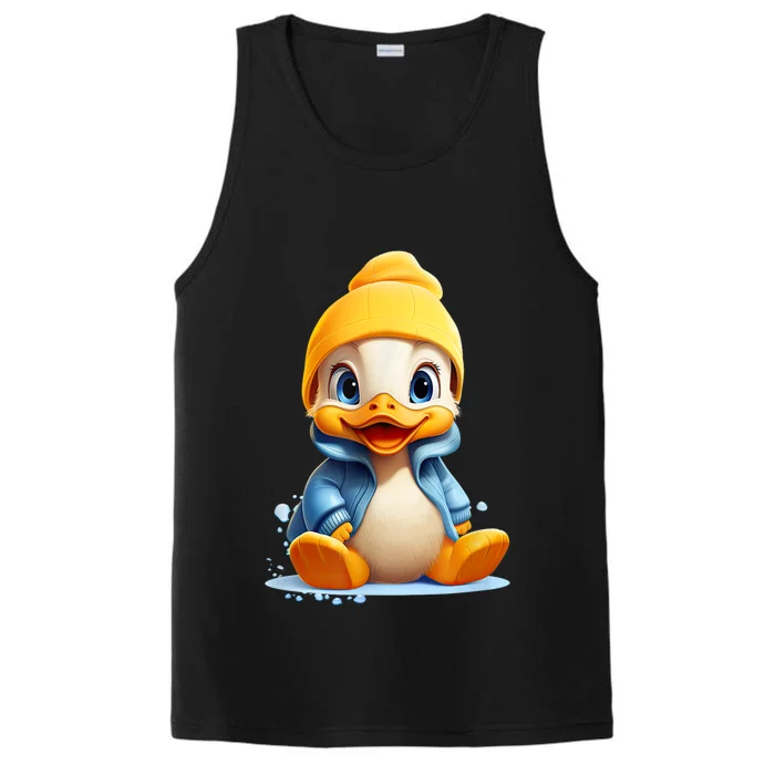 Cute Duckling Funny Duckling Lover Baby Duck Performance Tank