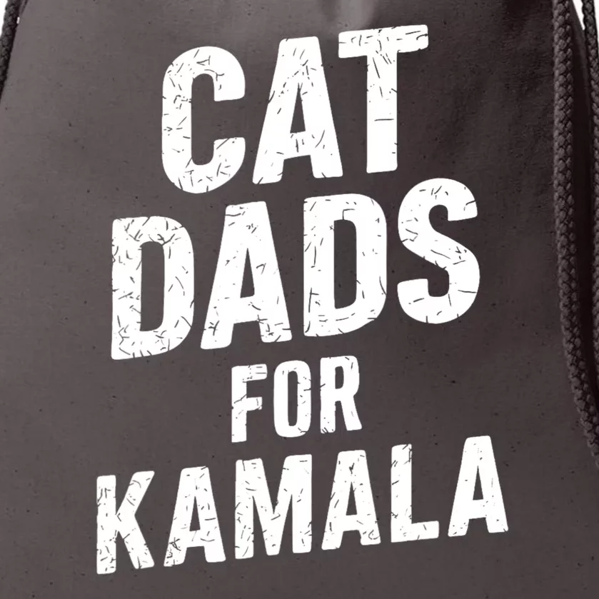 Cat Dads For Kamala Harris For President 2024 Drawstring Bag