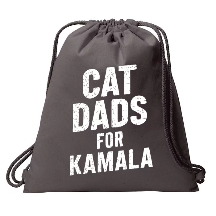 Cat Dads For Kamala Harris For President 2024 Drawstring Bag