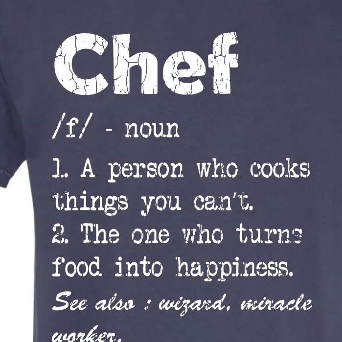 Chef Definition Funny Cook Cooking Graphic Garment-Dyed Heavyweight T-Shirt