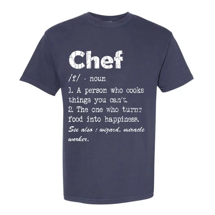 Chef Definition Funny Cook Cooking Graphic Garment-Dyed Heavyweight T-Shirt