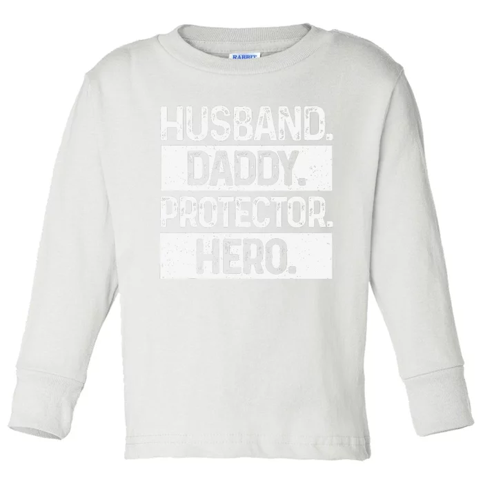 Cool Daddy For Dad Husband Hero Protector Male Parent Toddler Long Sleeve Shirt