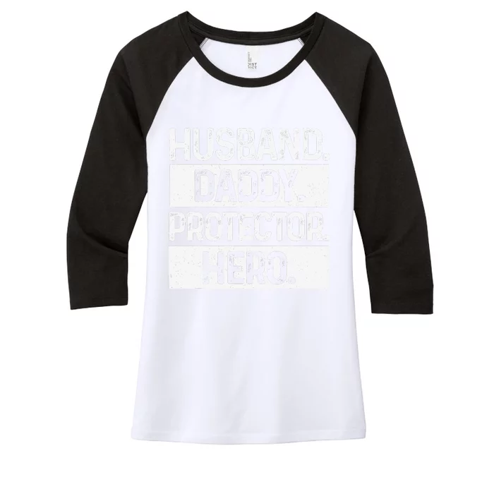 Cool Daddy For Dad Husband Hero Protector Male Parent Women's Tri-Blend 3/4-Sleeve Raglan Shirt