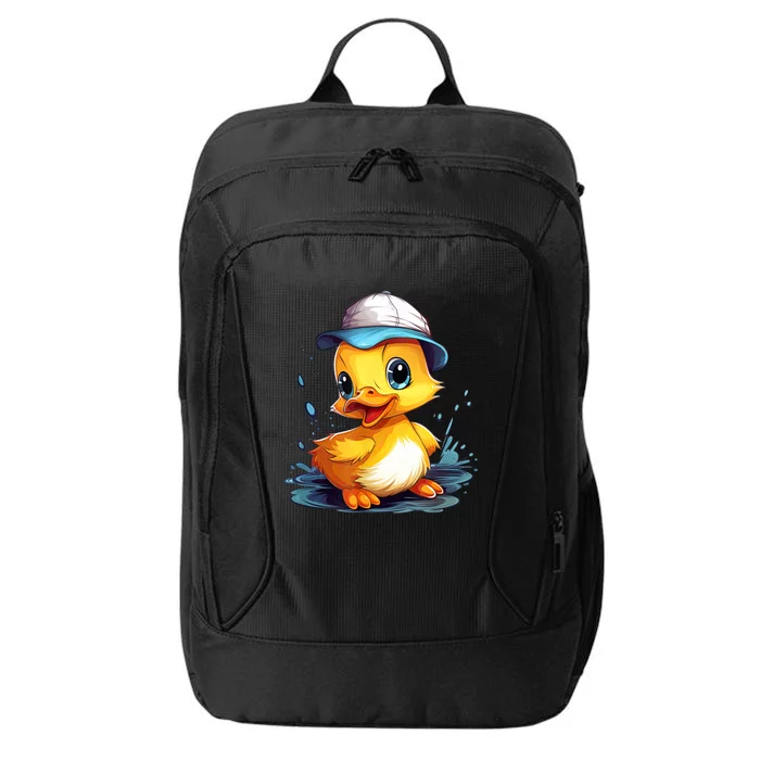 Cute Duckling Funny Duckling Lover Baby Duck City Backpack