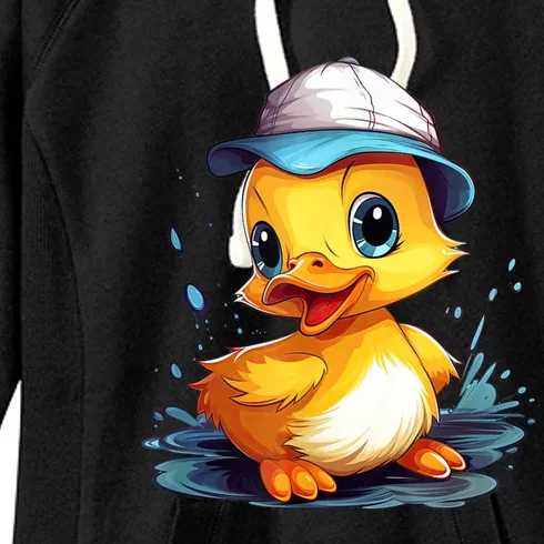 Cute Duckling Funny Duckling Lover Baby Duck Women's Fleece Hoodie