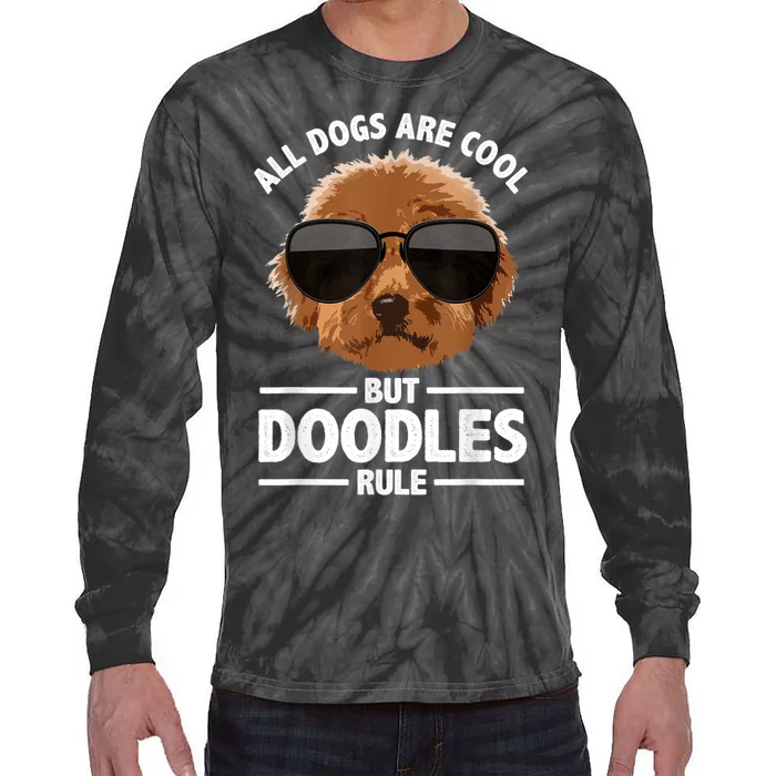 Cute Doodle For Men Women Golden Doodle Labradoodle Dog Tie-Dye Long Sleeve Shirt