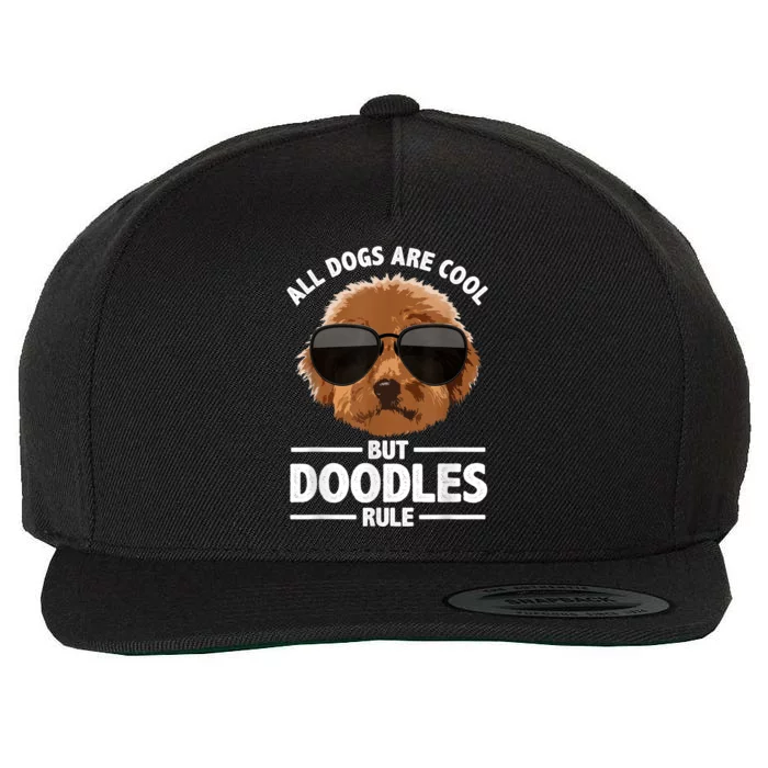 Cute Doodle For Men Women Golden Doodle Labradoodle Dog Wool Snapback Cap