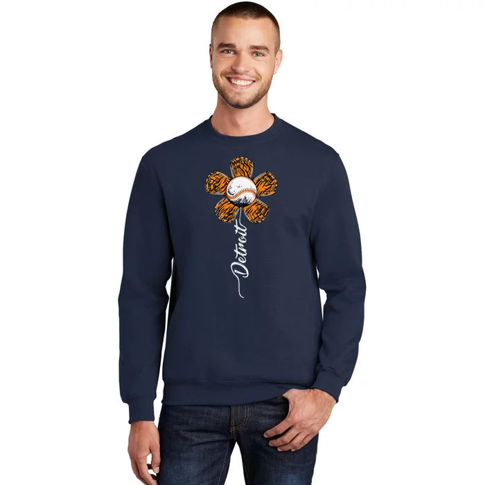 Cute Detroit Flower Souvenir I Love Detroit Sweatshirt