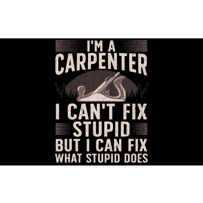 Carpentry Design For Carpenter Woodworking Bumper Sticker