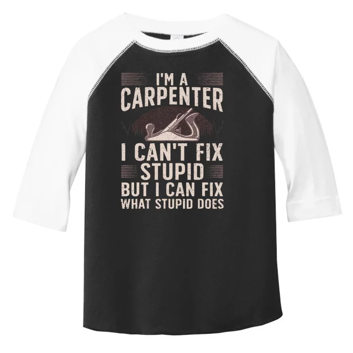 Carpentry Design For Carpenter Woodworking Toddler Fine Jersey T-Shirt