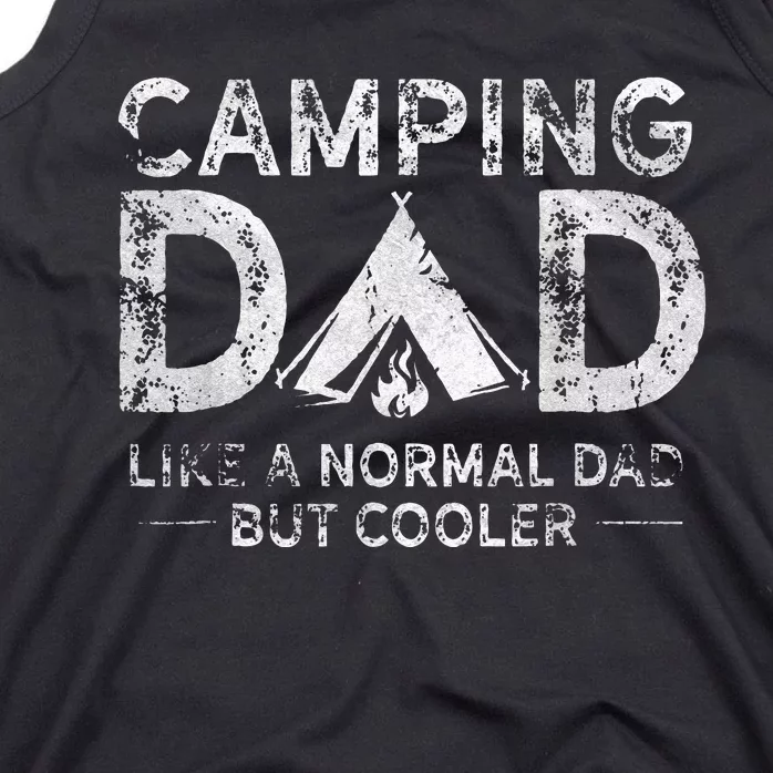 Camping Dad Funny Camper Fathers Day Camping Dad Tank Top