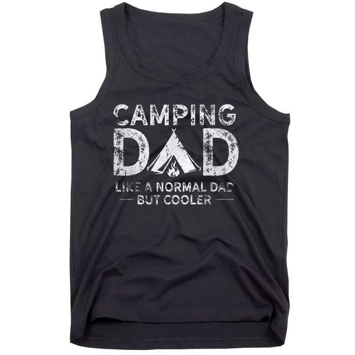 Camping Dad Funny Camper Fathers Day Camping Dad Tank Top