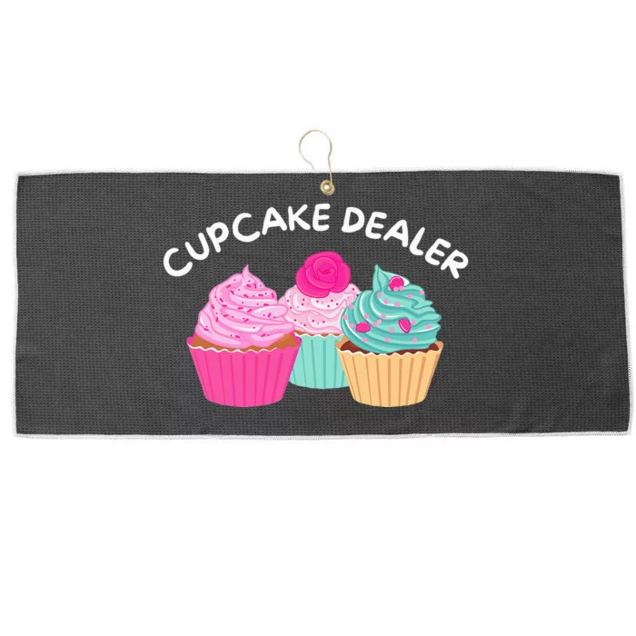 Cupcake Dealer Funny Cupcake Baker Pastry Baking Gift Large Microfiber Waffle Golf Towel