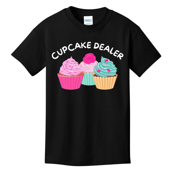 Cupcake Dealer Funny Cupcake Baker Pastry Baking Gift Kids T-Shirt