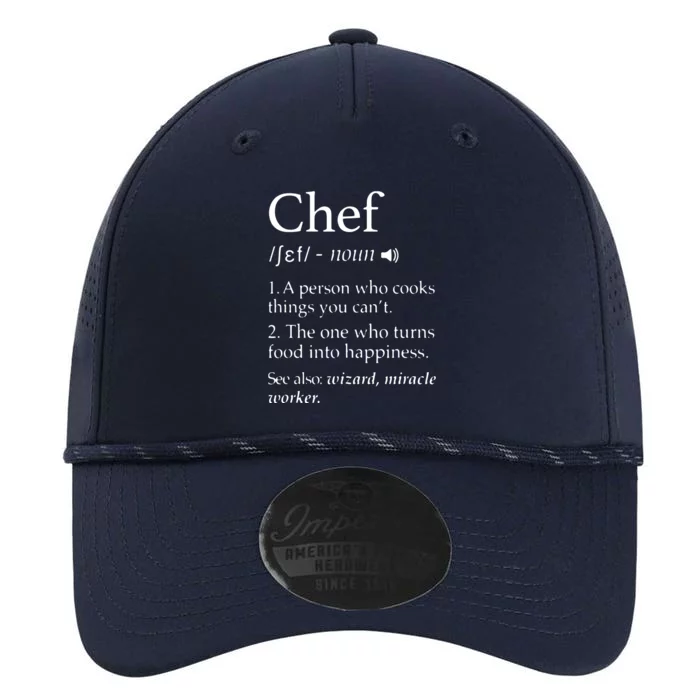 Chef Definition Funny Line Saying Cook Cooking Gifts Chefs Performance The Dyno Cap