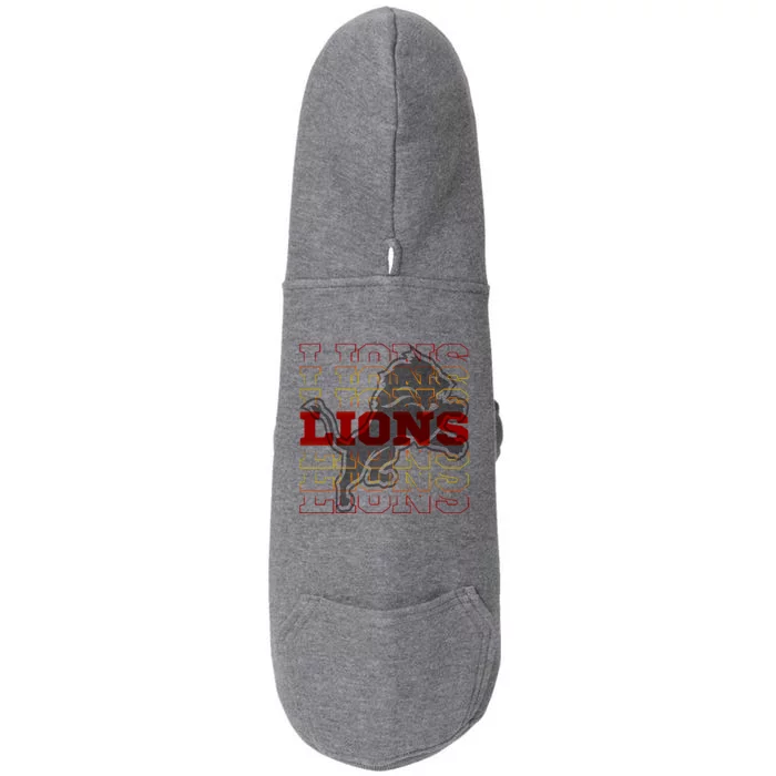 Cool Detroit Football Lions Doggie 3-End Fleece Hoodie