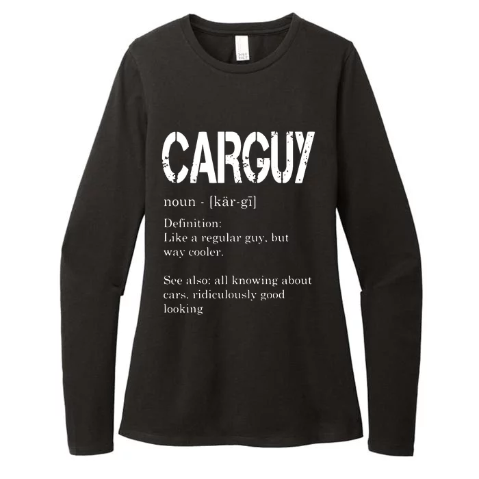 Carguy Definition Funny Car Lover Gift Womens CVC Long Sleeve Shirt