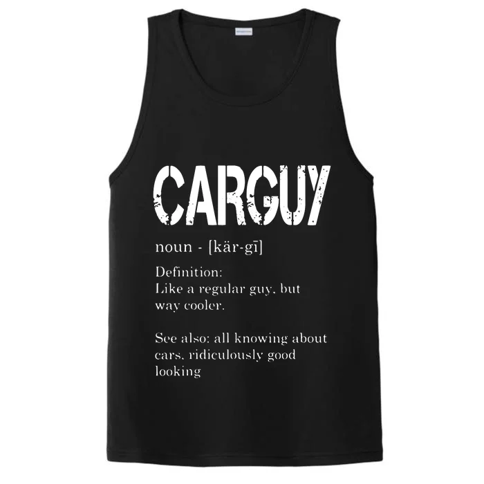 Carguy Definition Funny Car Lover Gift Performance Tank