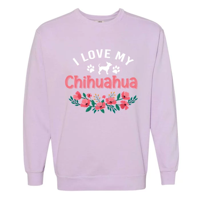 Chihuahua Dog Funny Gift Cute Chihuahua Dog Christmas Gift Garment-Dyed Sweatshirt