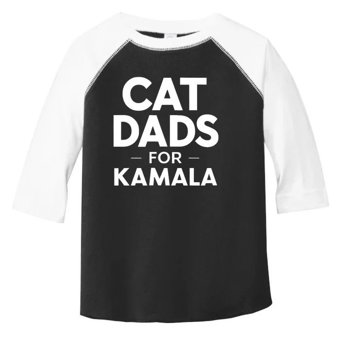 Cat Dads For Kamala President Harris Democrat Vote Blue 2024 Toddler Fine Jersey T-Shirt