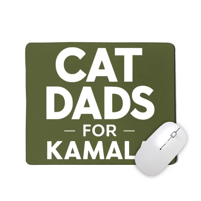 Cat Dads For Kamala President Harris Democrat Vote Blue 2024 Mousepad