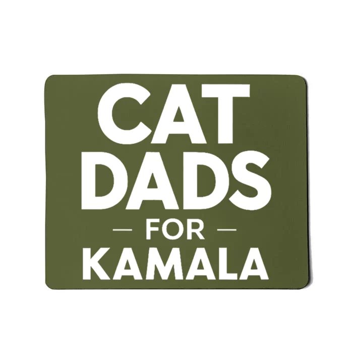 Cat Dads For Kamala President Harris Democrat Vote Blue 2024 Mousepad