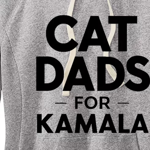 Cat Dads For Kamala President Harris Democrat Vote Blue 2024 Women's Fleece Hoodie